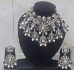 Beautiful oxidised heavy party and bridal Necklace