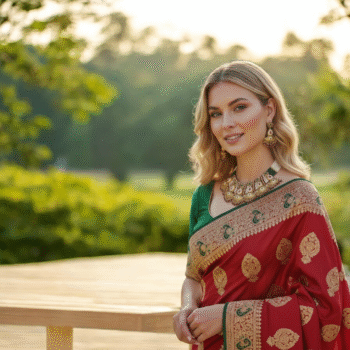 Rajwada Emerald kundan
