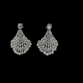 Elegant American diamond chandelier earrings