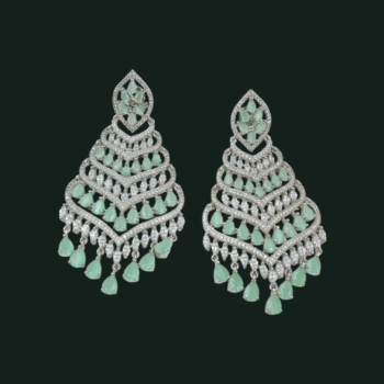 Mint American diamond Earrings