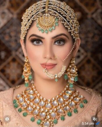 The Meher Mint Kundan Bridal Set